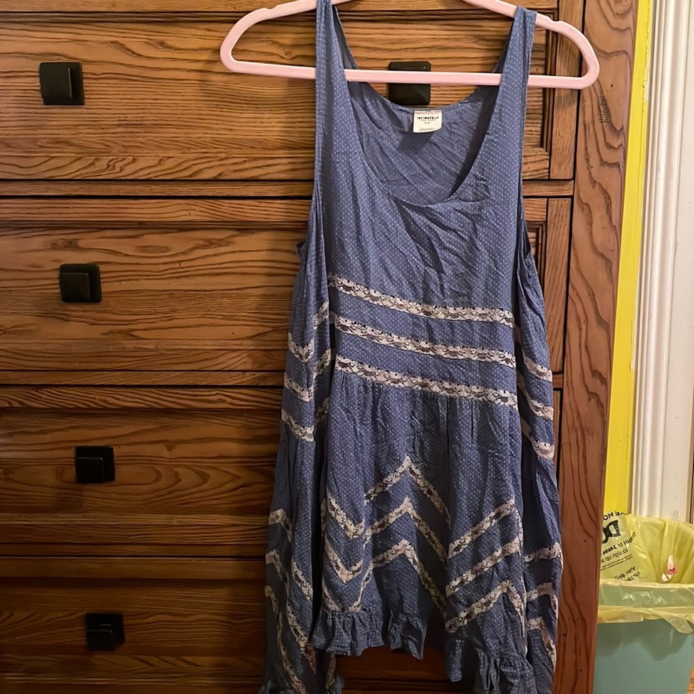 Blue Medium Free People dress worn a few times